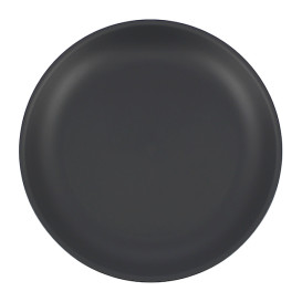 Reusable Plate Durable PP Mineral Anthracite Ø21cm (54 Units)