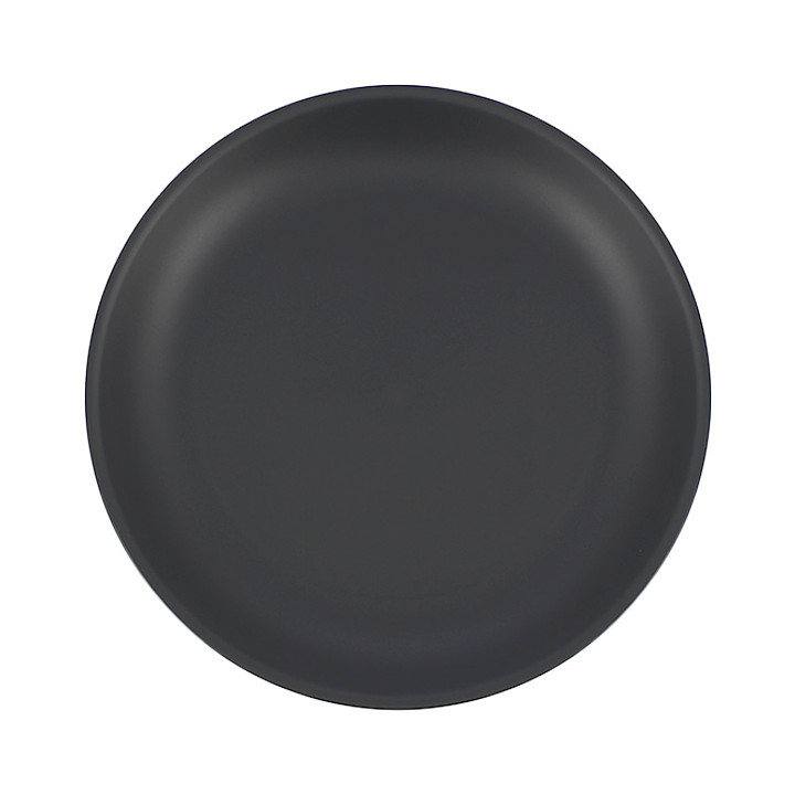 Reusable Plate Durable PP Mineral Anthracite Ø21cm (54 Units)