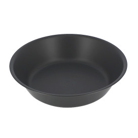 Reusable Plate Deep Durable Mineral-Filled PP Anthracite Ø18cm (12 Units)