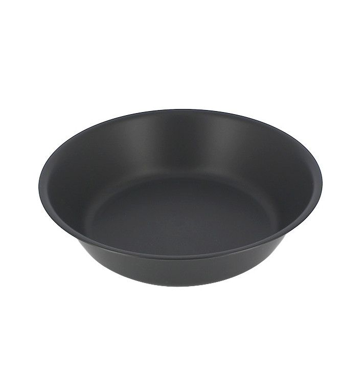 Reusable Plate Deep Durable Mineral-Filled PP Anthracite Ø18cm (12 Units)
