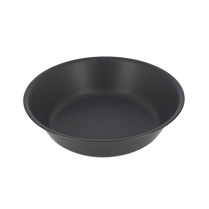 Reusable Plate Durable PP Mineral Anthracite Ø18cm (54 Units)