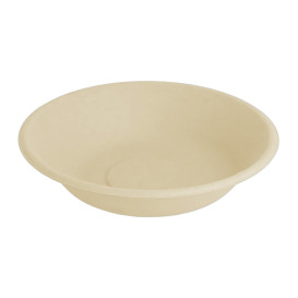 Sugarcane Plate Deep Natural Ø16 cm (1000 Units)