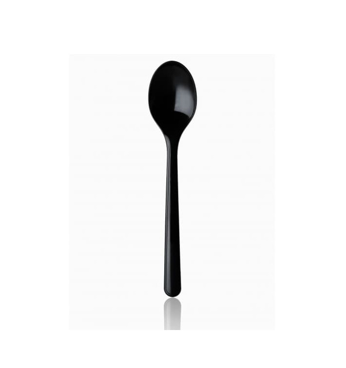Plastic Spoon Premium Black 18,5cm 