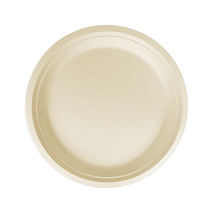 Sugarcane Plate Natural 30 cm (50 Units) 