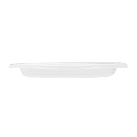 Reusable Plate Flat Economic PS White Ø17cm (25 Units) 