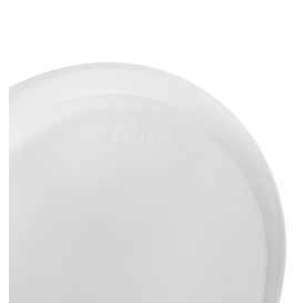 Reusable Plate Flat Economic PS White Ø17cm (25 Units) 