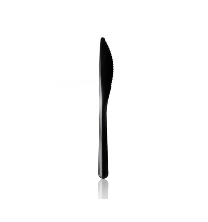 Plastic Knife Premium Black 18,5cm 