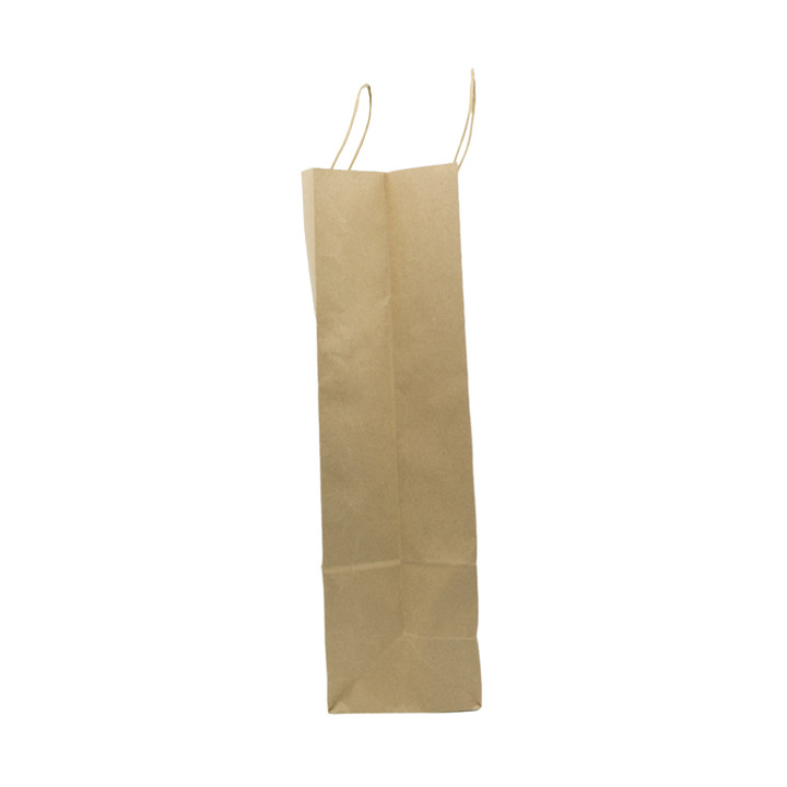 Paper Bag with Handles Kraft Hawanna 100g/m² 32+12x41cm (200 Units)