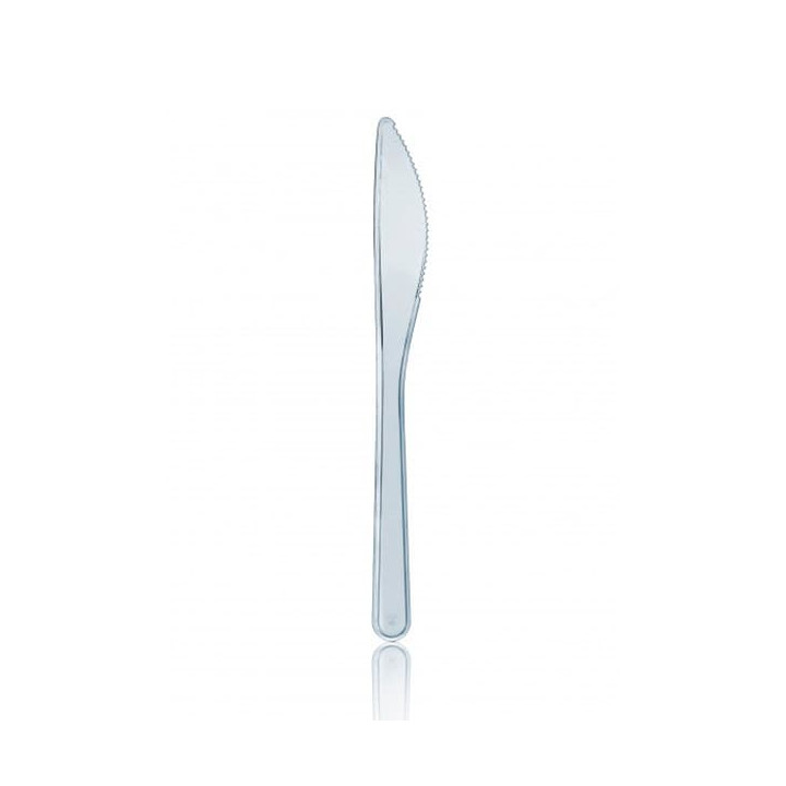 Plastic Knife Premium Clear 18,5 cm 
