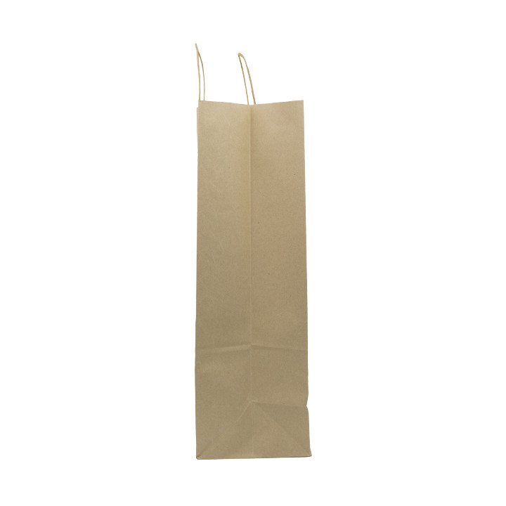 Paper Bag with Handles Kraft Brown 100g/m² 44+15x46cm (25 Units) 