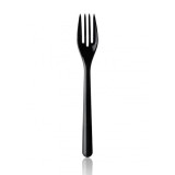 Plastic Fork Premium Black 18,5cm 