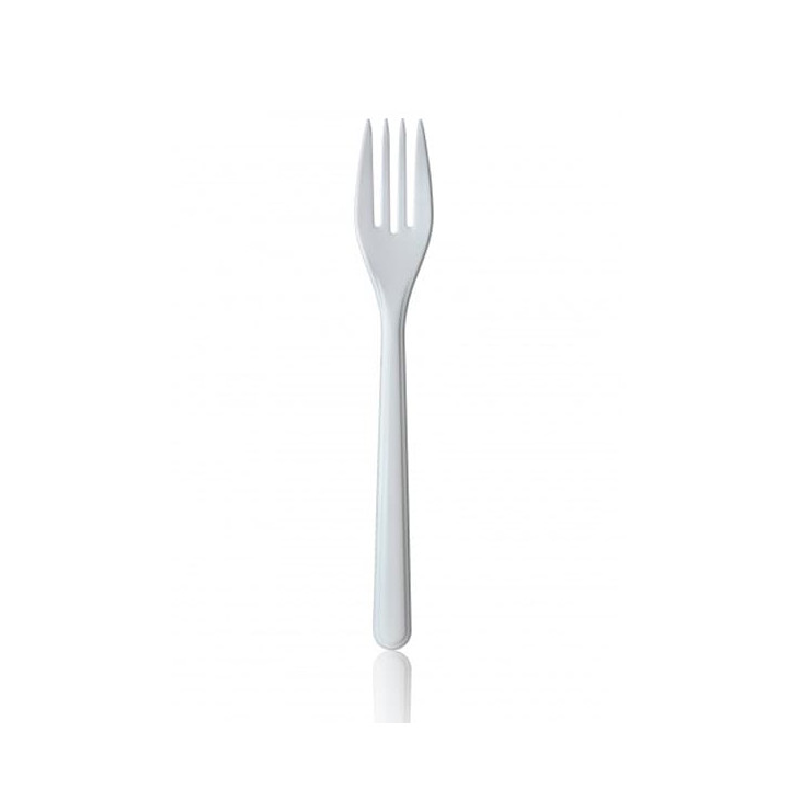 Plastic Fork Premium White 18,5cm 