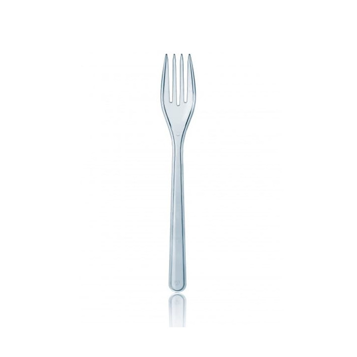 Plastic Fork Premium Clear 18,5cm 