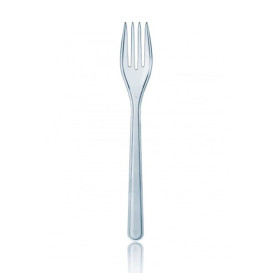 Plastic Fork Premium Clear 18,5cm 