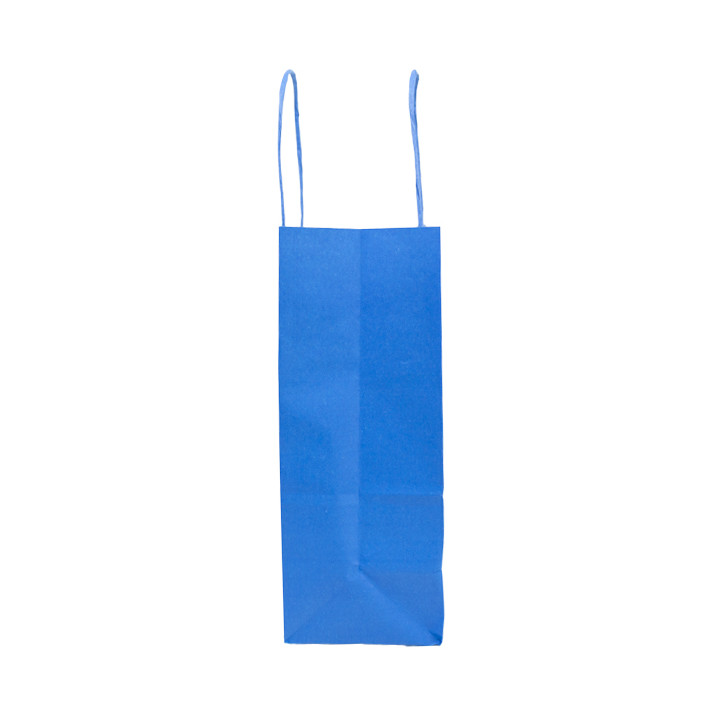 Paper Bag with Handles Turquoise 100g/m² 22+9x23cm (25 Units) 