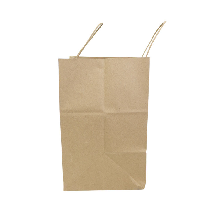 Paper Bag with Handles Kraft Brown 100g/m² 30+18x29cm (25 Units) 