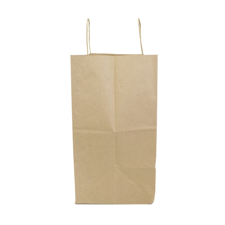 Paper Bag with Handles Kraft Brown 100g/m² 35+18x34cm (25 Units)
