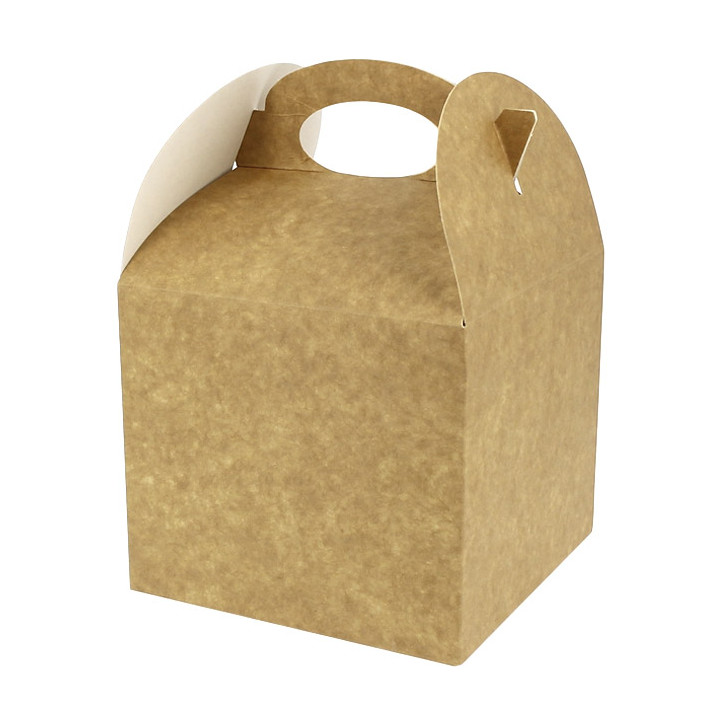 Paper Menu Box Kraft 131x131x115mm (25 Units) 