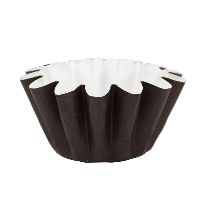 Paper Baking Mold Brown Ø8x6,5 cm (15 Units) 