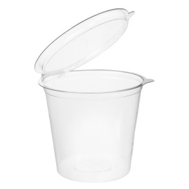 Plastic Container APET Round shape Transparente 1000ml Ø13,4cm (18 Units) 