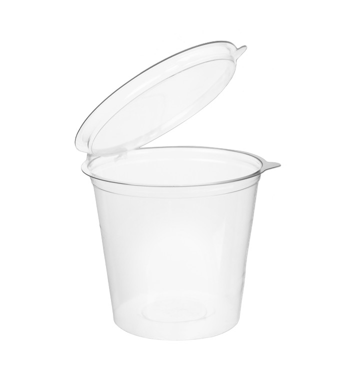 Plastic Container APET Round shape Transparente 1000ml Ø13,4cm (18 Units) 