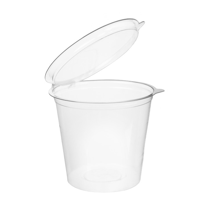 Plastic Container APET Round shape Transparente 1000ml Ø13,4cm (18 Units) 