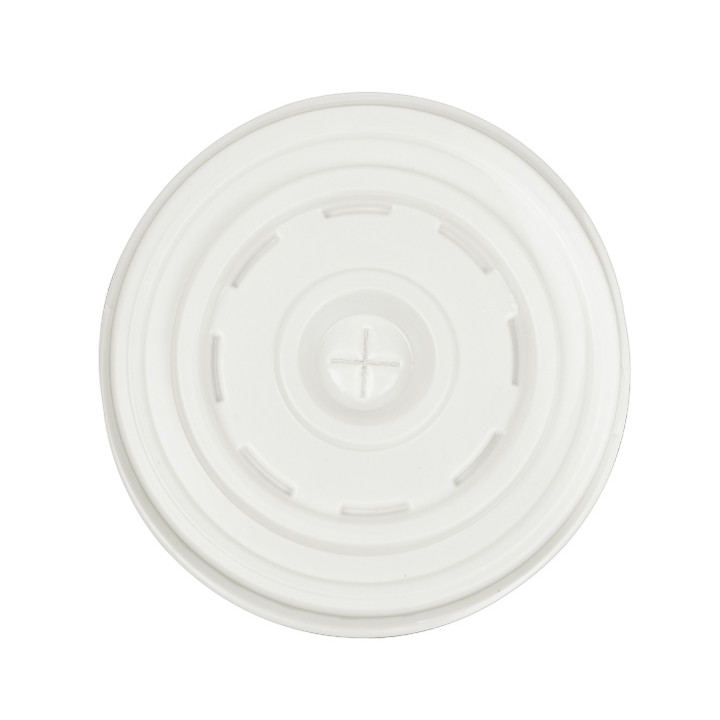 Plastic PS Lid with Straw Slot for Cup Ø7,3cm (1000 Units)