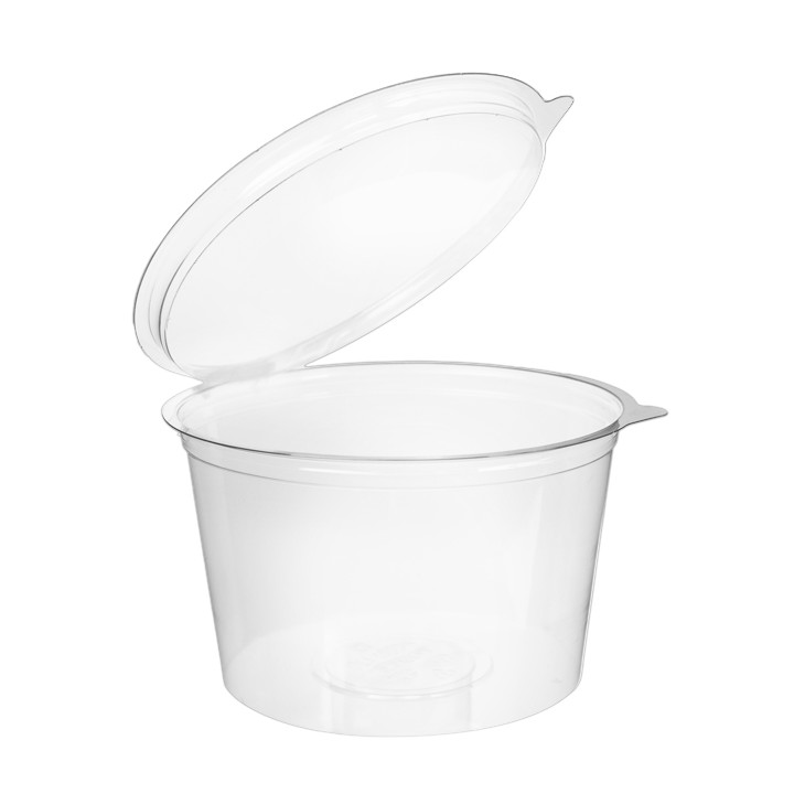 Plastic Container APET Round shape Transparente 1000ml Ø15cm (20 Units)