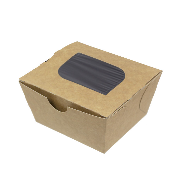 Paper Take-out Container "Premium" 11x10x5,5cm 400ml (500 Units)