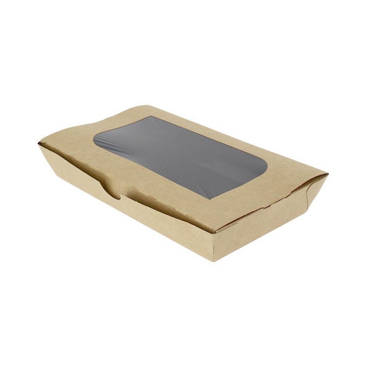 Paper Take-out Container "Premium" 21x13x3,5cm 730ml (300 Units)