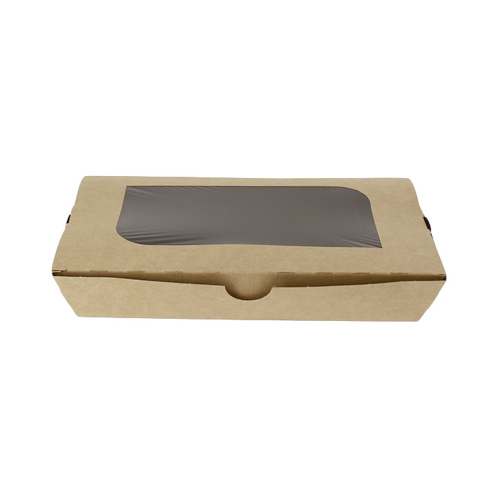 Paper Take-out Container "Premium" 21x13x3,5cm 730ml (25 Units)