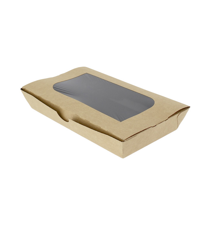 Paper Take-out Container "Premium" 19x10x3,5cm 480ml (400 Units)