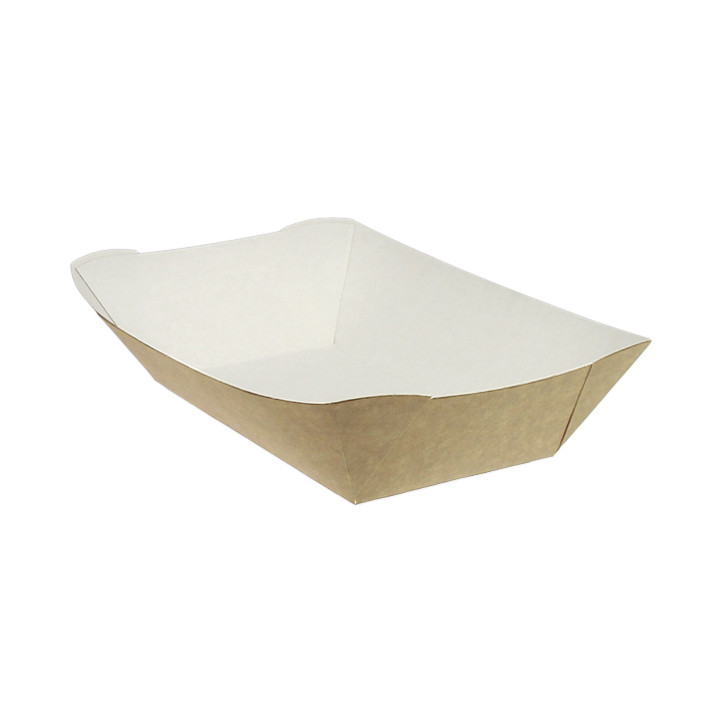 Paper Food Boat Tray Kraft 780ml 15,5x9x5,5cm (25 Units) 