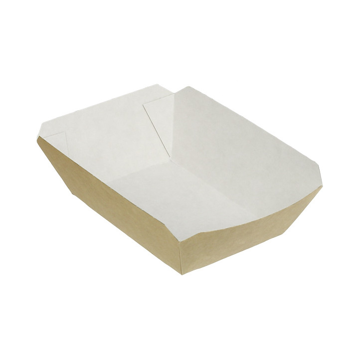 Paper Food Boat Tray Kraft 250ml 9,6x6,5x4,2cm (1000 Units)