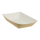 Paper Food Boat Tray Kraft 300ml 11x7x3,5cm (25 Units) 