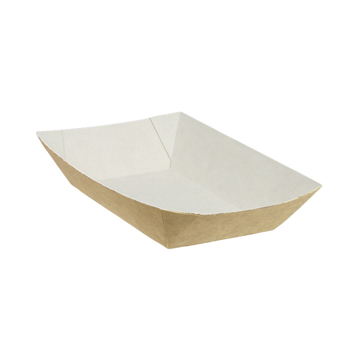 Paper Food Boat Tray Kraft 300ml 11x7x3,5cm (1000 Units)