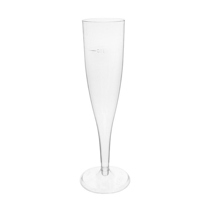 Plastic Flute Wine Sparkling Wine140ml 1P "Premium" (10 Units)