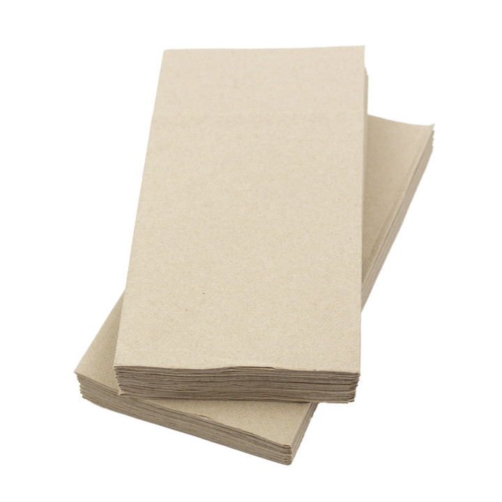 Cutlery Pocket Fold Napkin de Papel Eco 40x40cm (60 Units) 