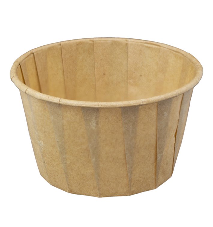 Pleated Kraft Paper Souffle Cup 120ml (5000 Units)  