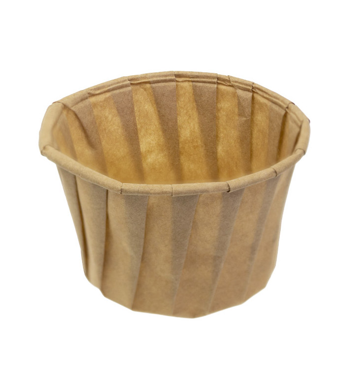 Pleated Kraft Paper Souffle Cup 120ml (250 Units)  