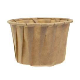 Pleated Kraft Paper Souffle Cup 120ml (250 Units)  