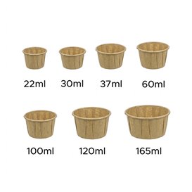 Pleated Kraft Paper Souffle Cup 60ml (5000 Units)  