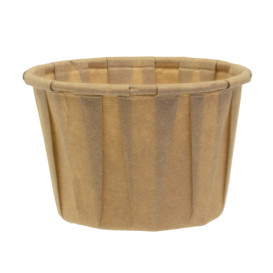 Pleated Kraft Paper Souffle Cup 60ml (3000 Units)
