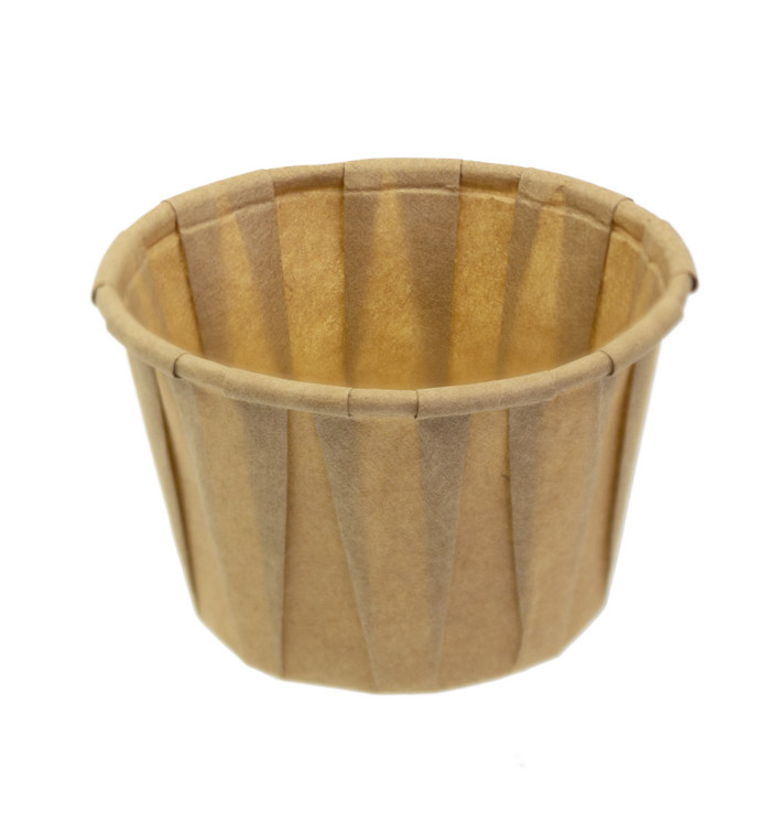 Pleated Kraft Paper Souffle Cup 60ml (3000 Units)