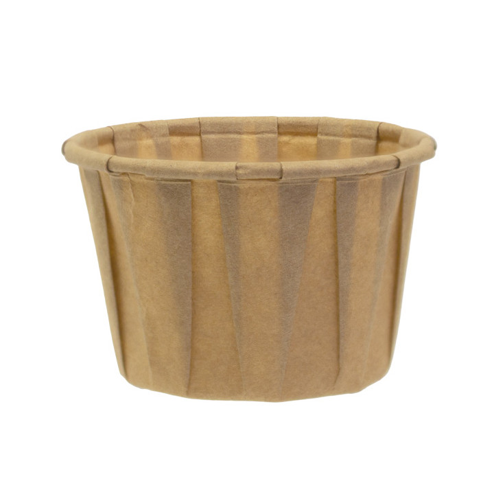 Pleated Kraft Paper Souffle Cup 60ml (250 Units)  