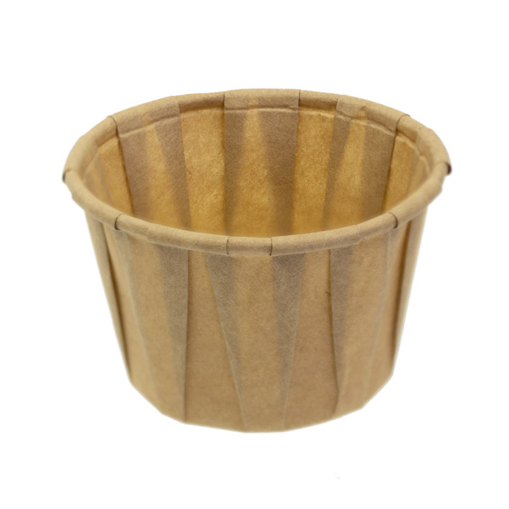Pleated Kraft Paper Souffle Cup 60ml (250 Units)  