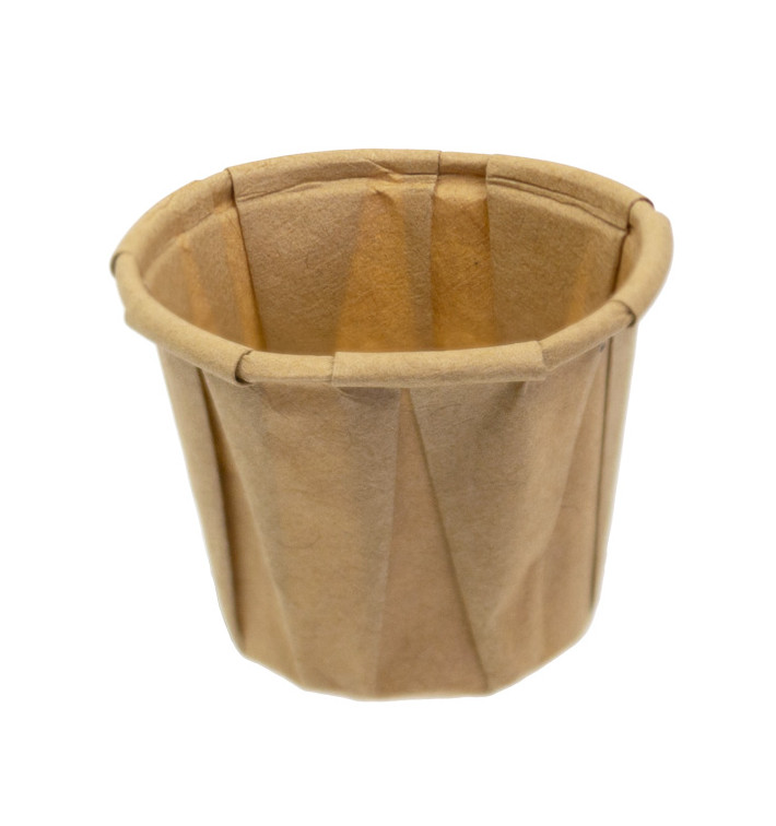 Pleated Kraft Paper Souffle Cup 22ml (250 Units)  