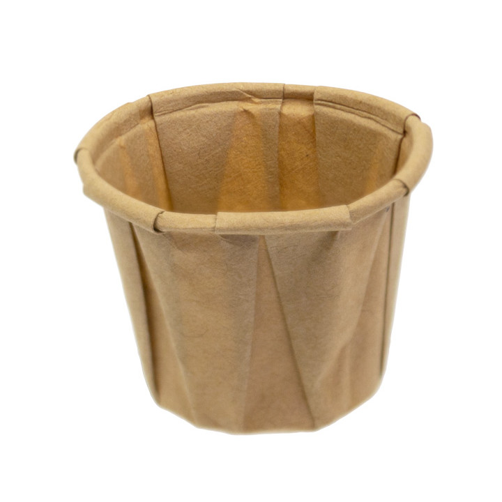 Pleated Kraft Paper Souffle Cup 22ml (250 Units)  