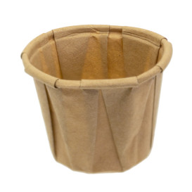 Pleated Kraft Paper Souffle Cup 22ml (5000 Units)  