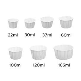 Pleated Paper Souffle Cup 22ml (5000 Units)